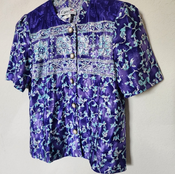 Vtg Petite blouse - Picture 6 of 7